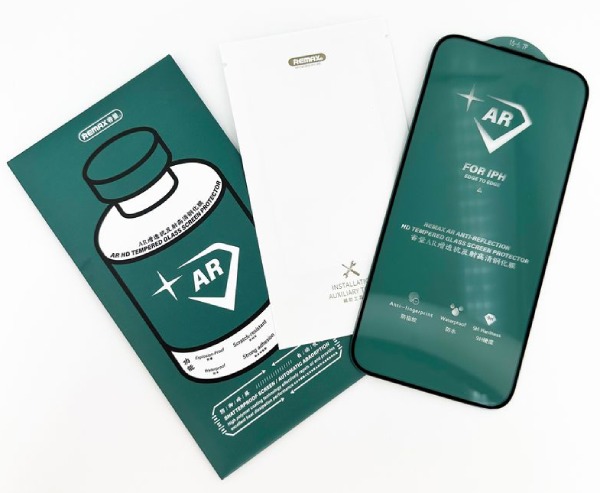 Защитное стекло Remax GL-86 для Apple iPhone 15 Pro Max, черная рамка