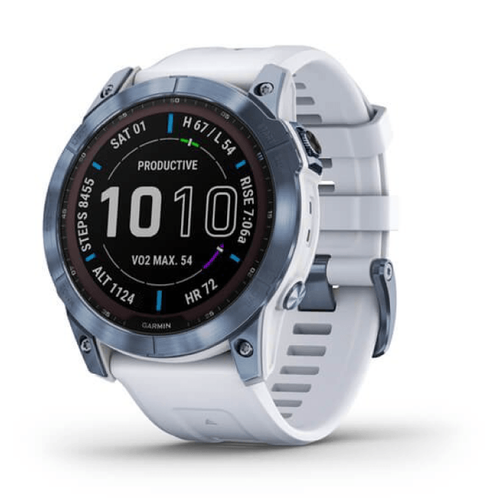 Умные часы Garmin Fenix 7X Sapphire Solar Mineral Blue Titanium Whitestone Band Умные часы Garmin Fenix 7X Sapphire Solar Mineral Blue Titanium Whitestone Band