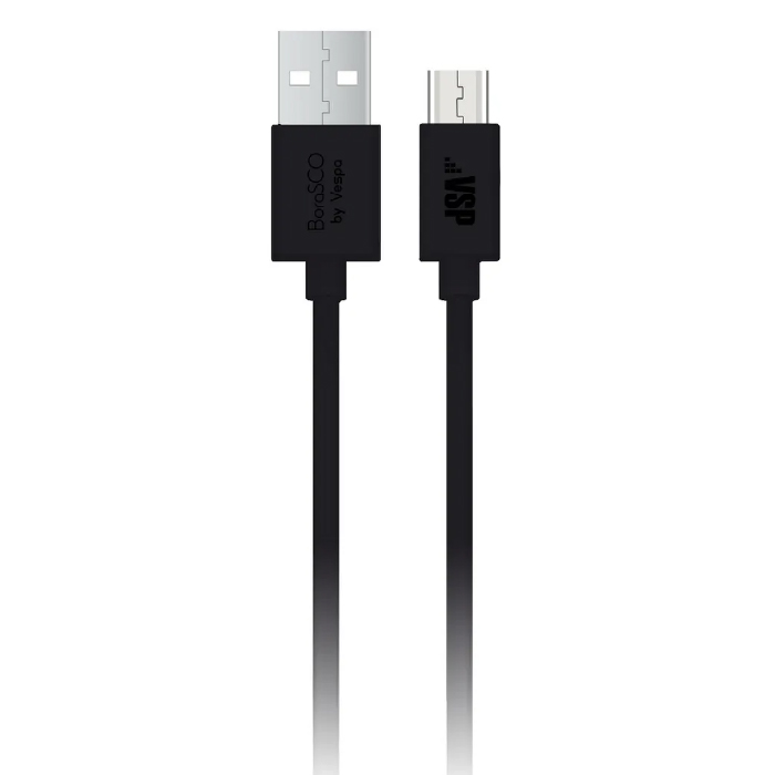 Кабель Borasco USB - mini-USB, 1м, черный