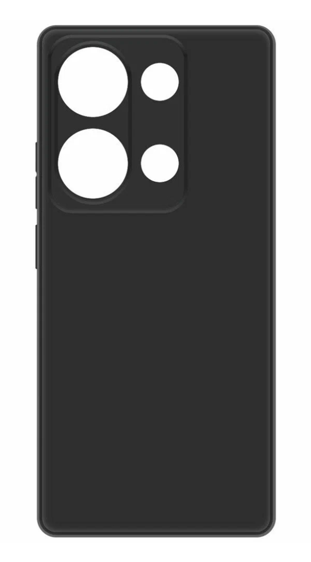 Чехол Silicone Cover для POCO M6 Pro / Redmi Note 13 Pro, Черный