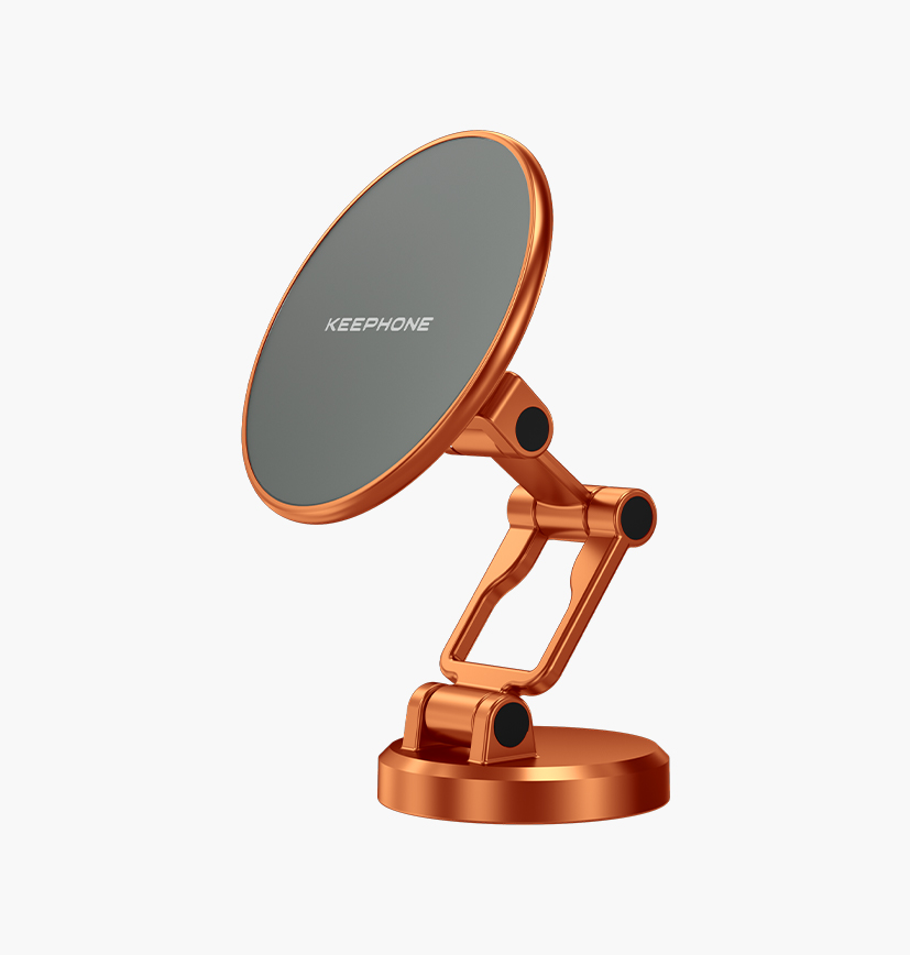 Держатель для смартфона Keephone Maghalo Magsafe Magnetic Triple Axis Stand Orange