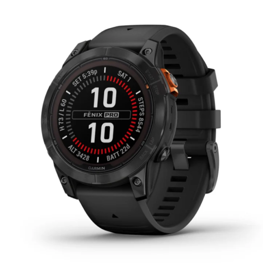 Умные часы Garmin Fenix 7 Pro Solar Edition Slate Gray with Black Band Умные часы Garmin Fenix 7 Pro Solar Edition Slate Gray with Black Band