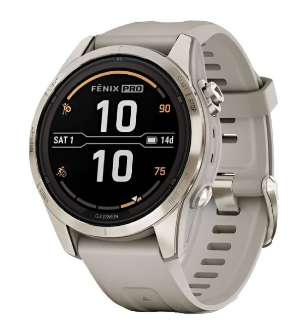 Умные часы Garmin Fenix 7S Pro Sapphire Solar Soft Gold Умные часы Garmin Fenix 7S Pro Sapphire Solar Soft Gold