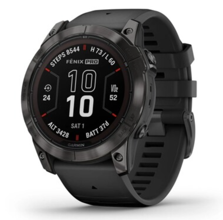 Умные часы Garmin Fenix 7X Sapphire Solar Carbon Grey DLC Titanium Умные часы Garmin Fenix 7X Sapphire Solar Carbon Grey DLC Titanium