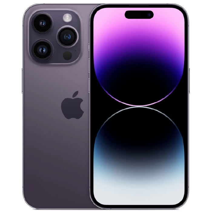 iPhone 14 Pro Max 256Gb Deep Purple (1 sim + eSIM / 78% / Без коробки) - Б/У . . +