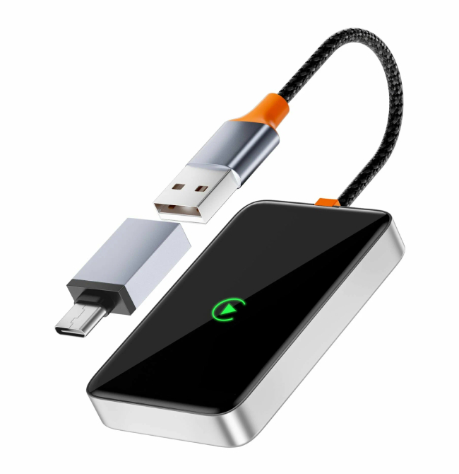 Автомобильный адаптер Wiwu CarPlay Wi-CP001, серый Автомобильный адаптер Wiwu CarPlay Wi-CP001, серый