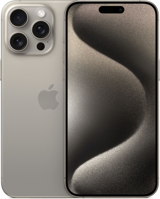 iPhone 15 Pro Max 256Gb Natural Titanium (1sim + eSIM / 85%) - Б/У . . + +