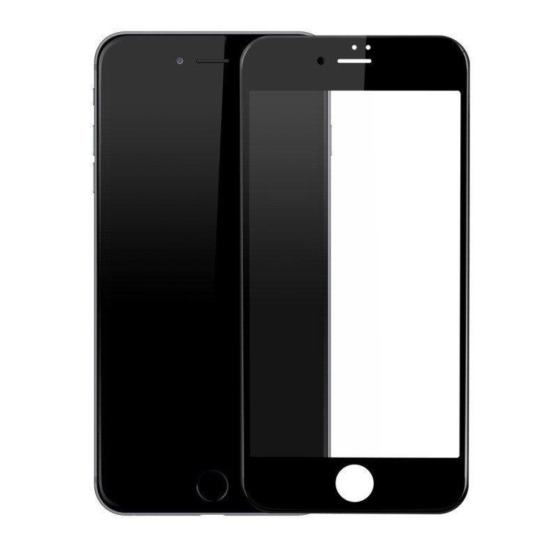 Защитное стекло цельное 3D для iPhone 6/6S Black Matte Anti blue
