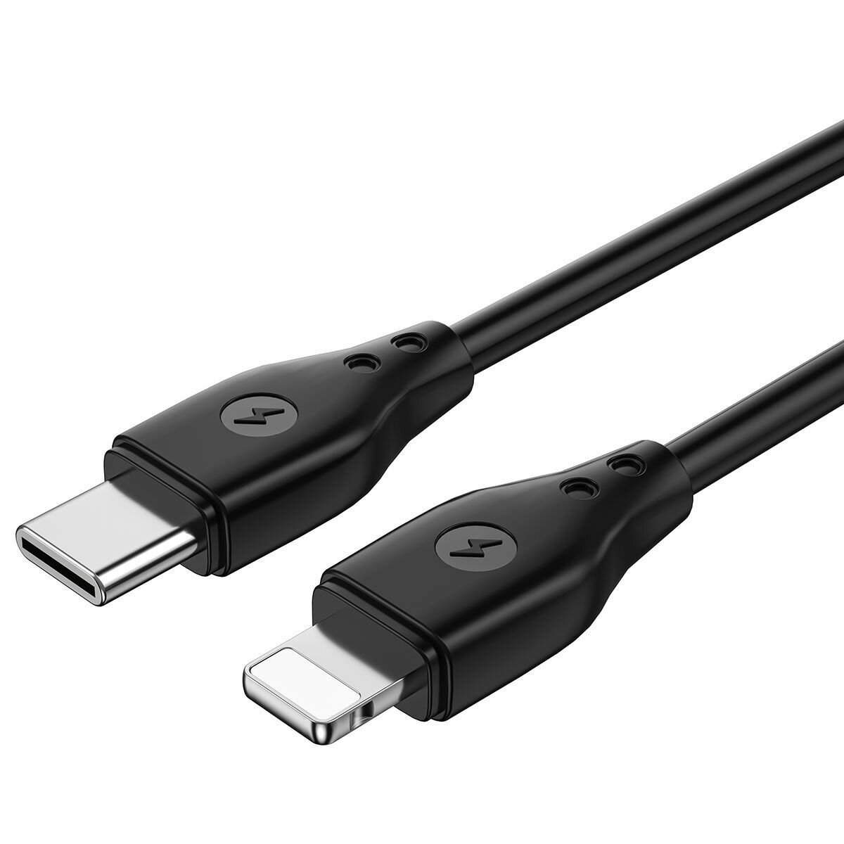 Кабель WiWu C002 PD Type-C -> Lightning 1m черный