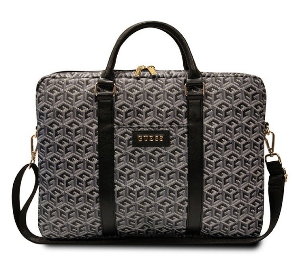 Сумка Guess для MacBook 15-16" G CUBE Bag, черная Сумка Guess для MacBook 15-16" G CUBE Bag, черная
