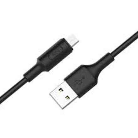 Кабель HOCO X25 Soarer Charging Data Cable USB-A->micro-USB, черный