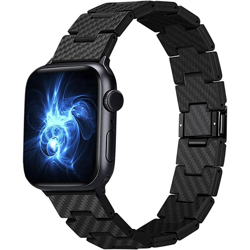 Браслет PITAKA Carbon Fiber серия Retro для Apple Watch (38/40/41/42/44/45/49MM.) Браслет PITAKA Carbon Fiber серия Retro для Apple Watch (38/40/41/42/44/45/49MM.)