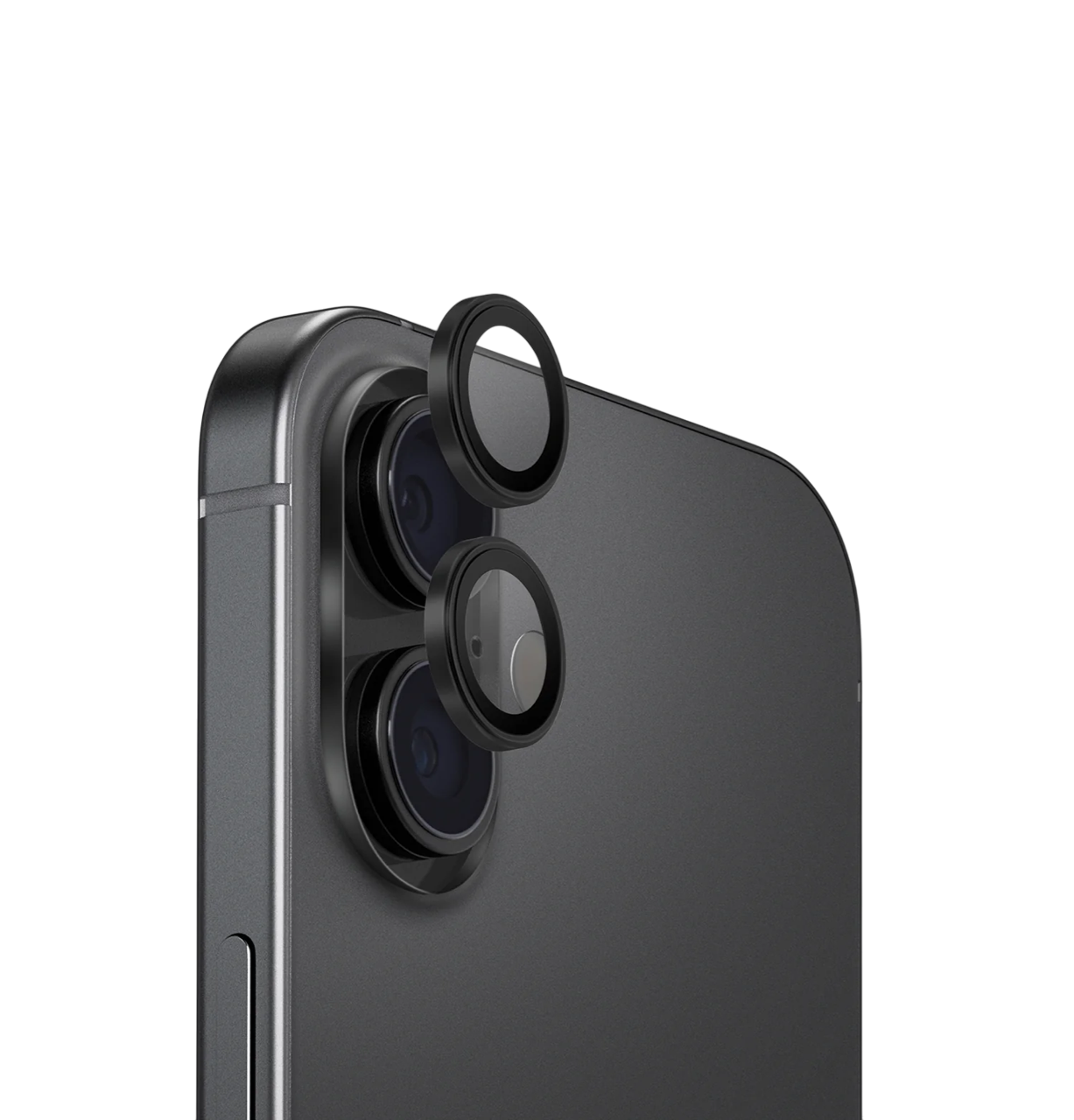 Защитные линзы Uniq для iPhone 17 OPTIX Camera Lens AluGuard Midnight Black