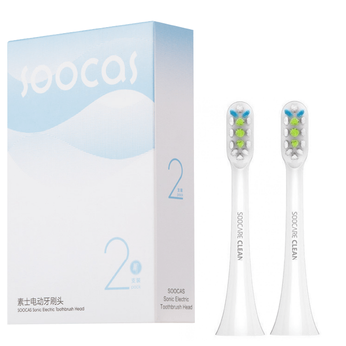 Сменные насадки для зубной щетки Xiaomi Soocas X3 White (2шт)