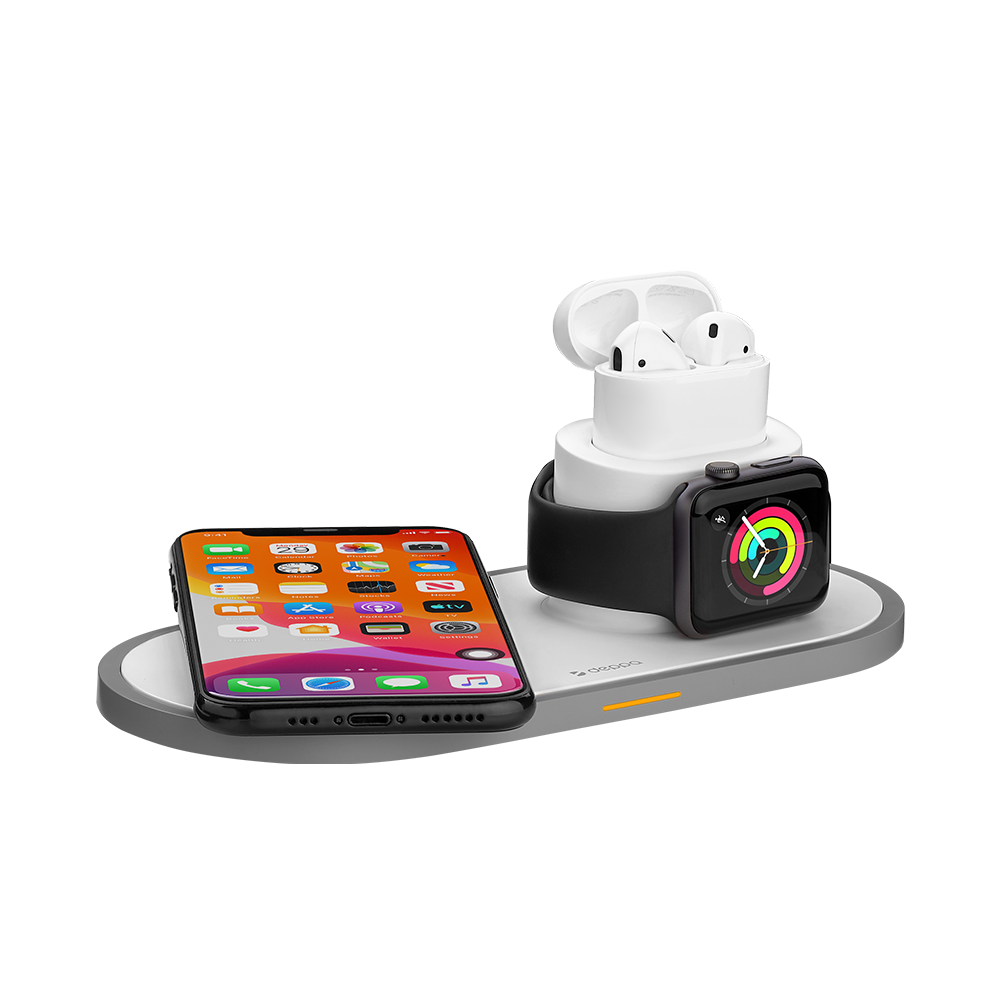 Зарядная станция Deppa 3 в 1 Charging Station: iPhone, Apple Watch, Airpods 2