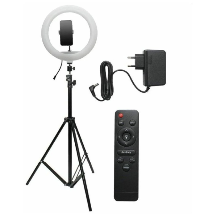 Кольцевая лампа на штативе LED Ring Fill Light (33 см) + штатив 2м