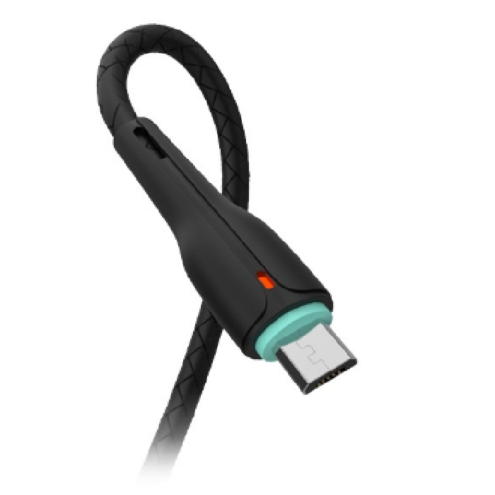 Кабель Denmen Micro (2.4A) D15V Black