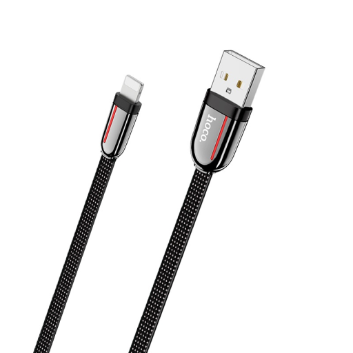 Кабель HOCO U74 Grand charging data cable USB-A->Lightning, черный Кабель HOCO U74 Grand charging data cable USB-A->Lightning, черный