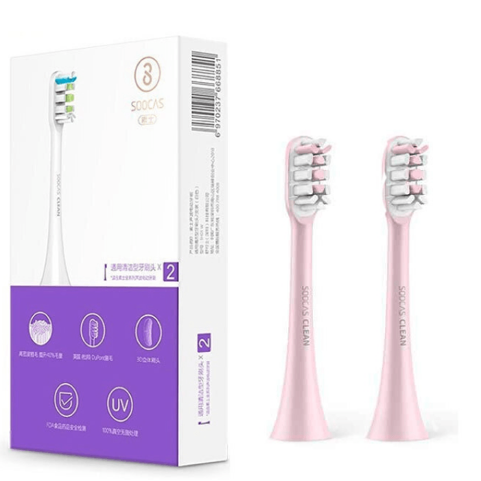 Сменные насадки для зубной щетки Xiaomi Soocas X3 Pink (2шт)