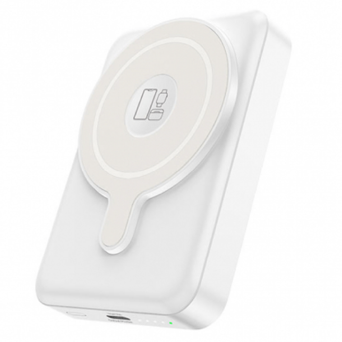 Внешний аккумулятор Hoco Q11 Expressar PD20W 3in1 magnetic fast charging power bank (10000 mAh) White Внешний аккумулятор Hoco Q11 Expressar PD20W 3in1 magnetic fast charging power bank (10000 mAh) White