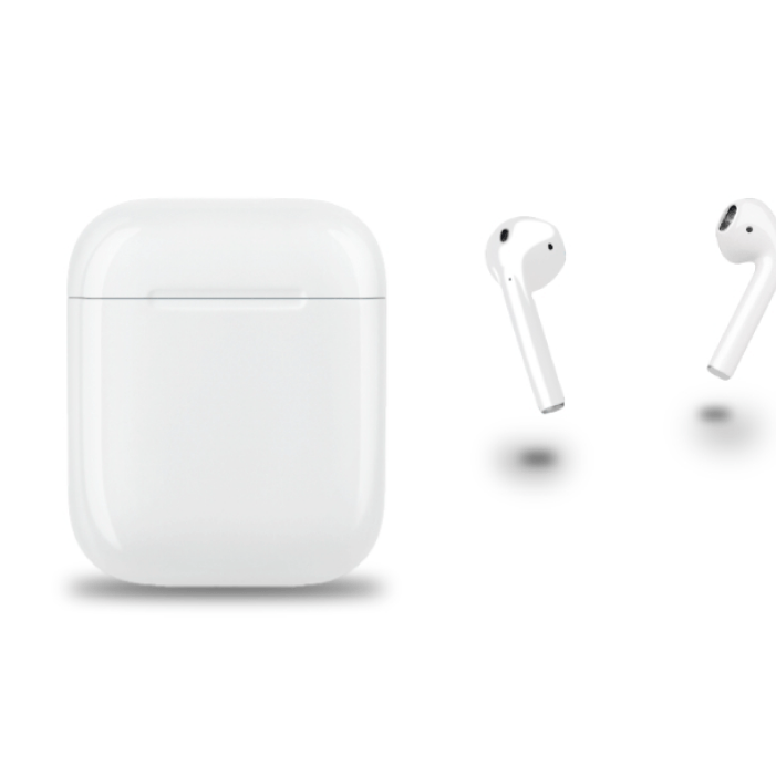 Наушники беспроводные Apple AirPods 2 (MV7N2) (Эхошум от микрофона во время разговора / high copy) - Б/У