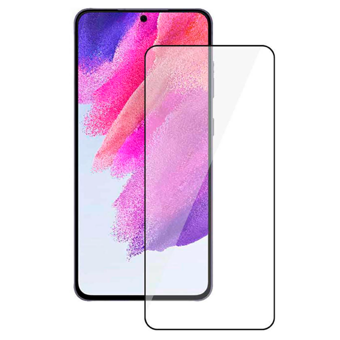 Защитное стекло Deppa 2,5D Full Glue для Samsung Galaxy S21 FE (2022), 0.3 мм, черная рамка