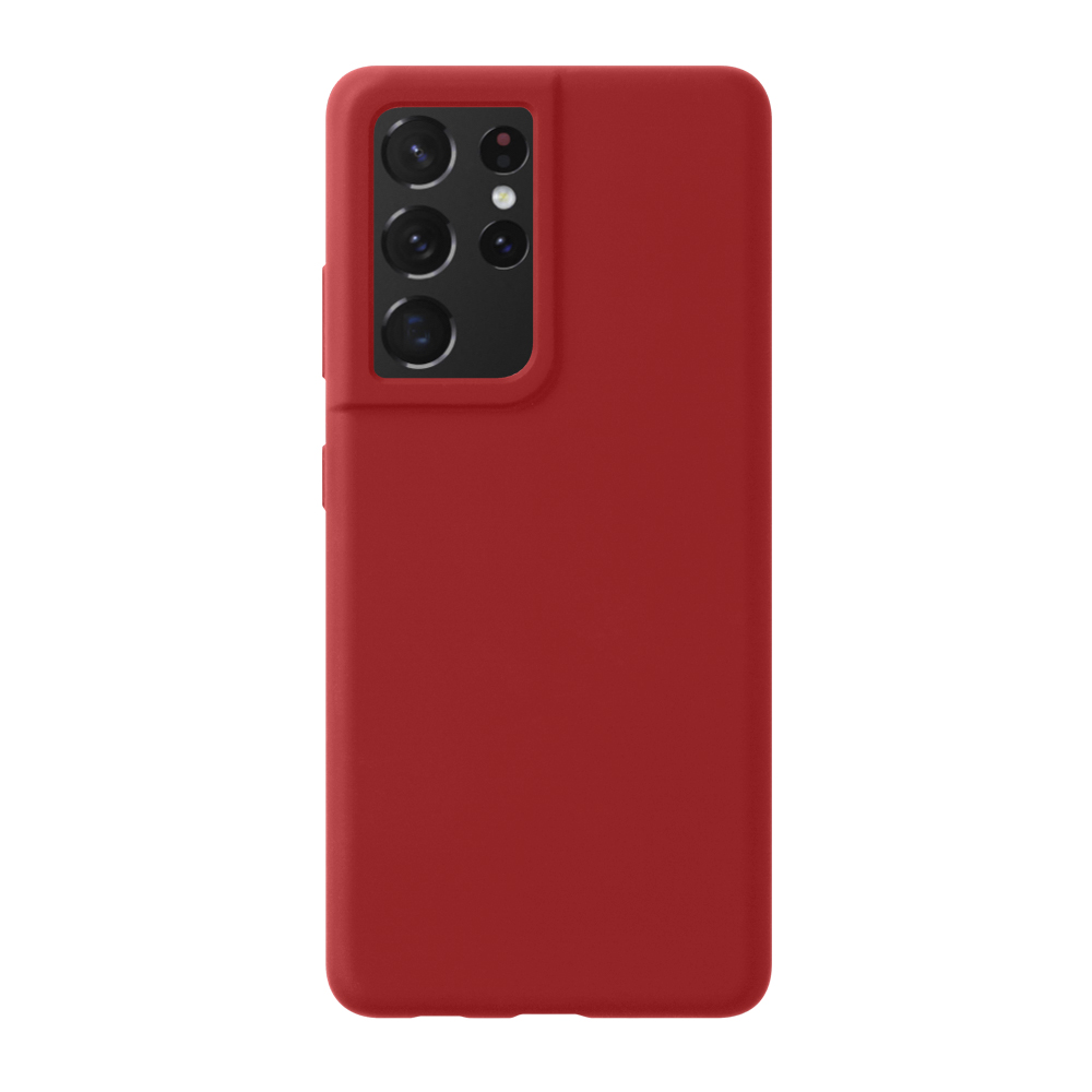 Чехол Deppa Liquid Silicone Pro для Samsung Galaxy S21 Ultra, красный Чехол Deppa Liquid Silicone Pro для Samsung Galaxy S21 Ultra, красный
