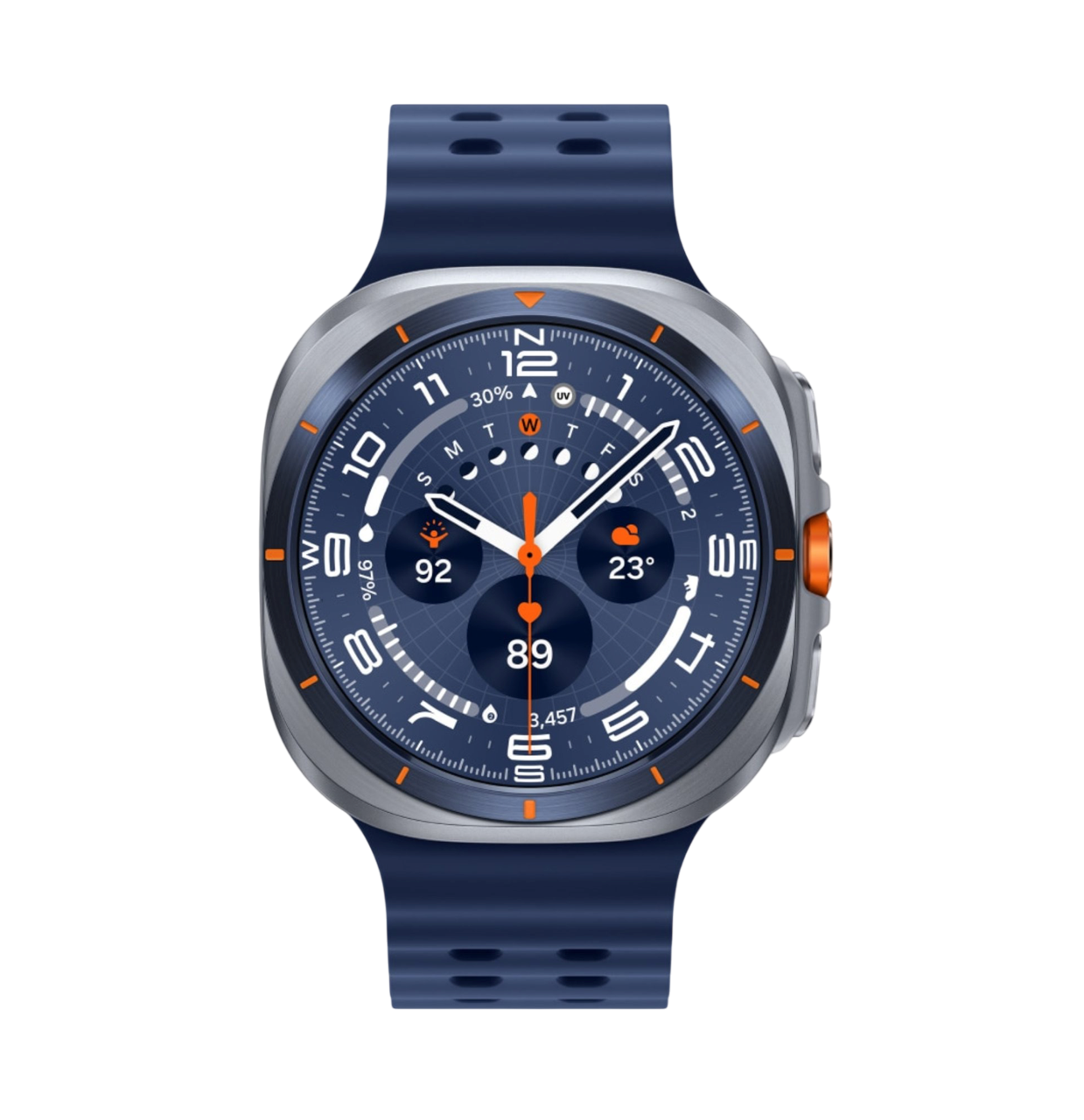 Умные часы Samsung Galaxy Watch Ultra (2025) LTE 47mm Titanium Blue Marine Band Blue