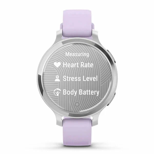 Умные часы Garmin Lily 2 Active, Silver Bezel, Jasmine Purple Silicone Band