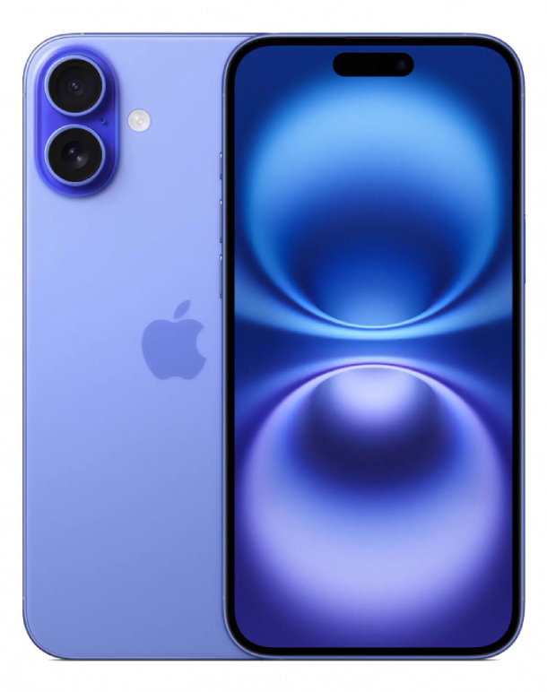iPhone 16 128Gb Ultramarine (1 sim + eSIM / 88%) - Б/У . . + +
