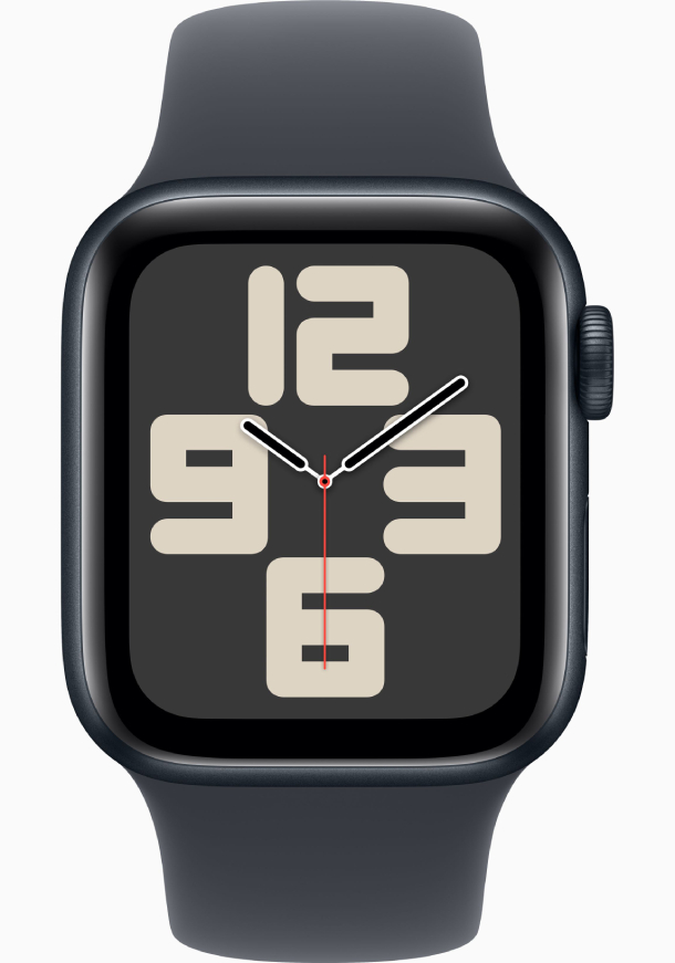 Apple Watch SE 2024, 44 мм, корпус из алюминия цвета «темная ночь», спортивный ремешок цвета «темная ночь» M/L (MXEK3) Apple Watch SE 2024, 44 мм, корпус из алюминия цвета «темная ночь», спортивный ремешок цвета «темная ночь» M/L (MXEK3)