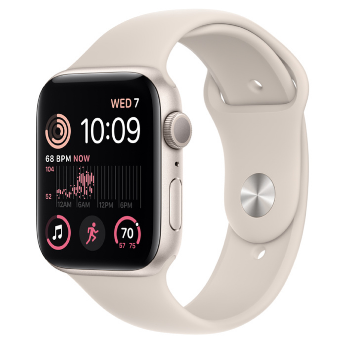 Apple Watch SE 2022, 44 мм,(MNTD3) S/M корпус из алюминия цвета «сияющая звезда», спортивный браслет цвета «сияющая звезда» - Не включаются Apple Watch SE 2022, 44 мм,(MNTD3) S/M корпус из алюминия цвета «сияющая звезда», спортивный браслет цвета «сияющая звезда» - Не включаются