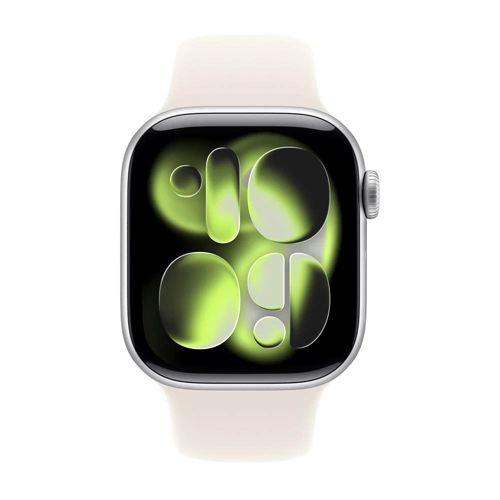 Apple Watch Series 11 GPS 42mm, Silver Aluminum Case Starlight Sport Band S/M (MEW34) Apple Watch Series 11 GPS 42mm, Silver Aluminum Case Starlight Sport Band S/M (MEW34)