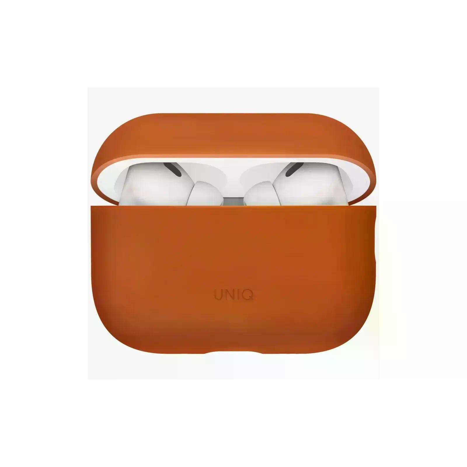 Чехол Uniq для Airpods Pro 3 LINO Liquid silicone with handstrap Sunset Orange