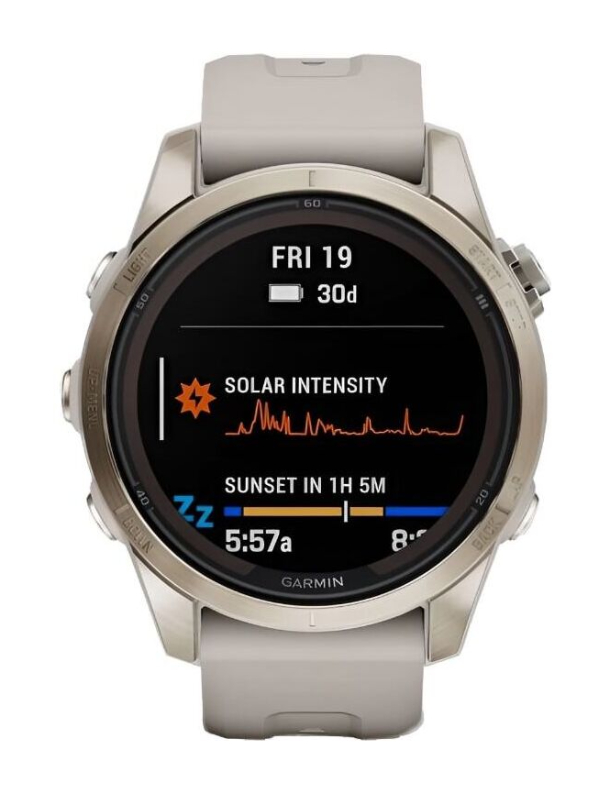 Умные часы Garmin Fenix 7S Pro Sapphire Solar Soft Gold Умные часы Garmin Fenix 7S Pro Sapphire Solar Soft Gold
