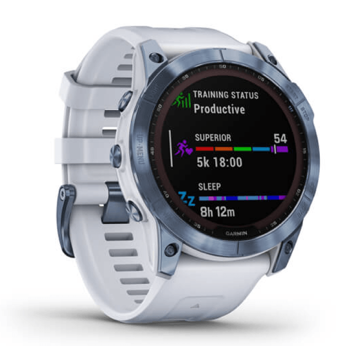 Умные часы Garmin Fenix 7X Sapphire Solar Mineral Blue Titanium Whitestone Band Умные часы Garmin Fenix 7X Sapphire Solar Mineral Blue Titanium Whitestone Band