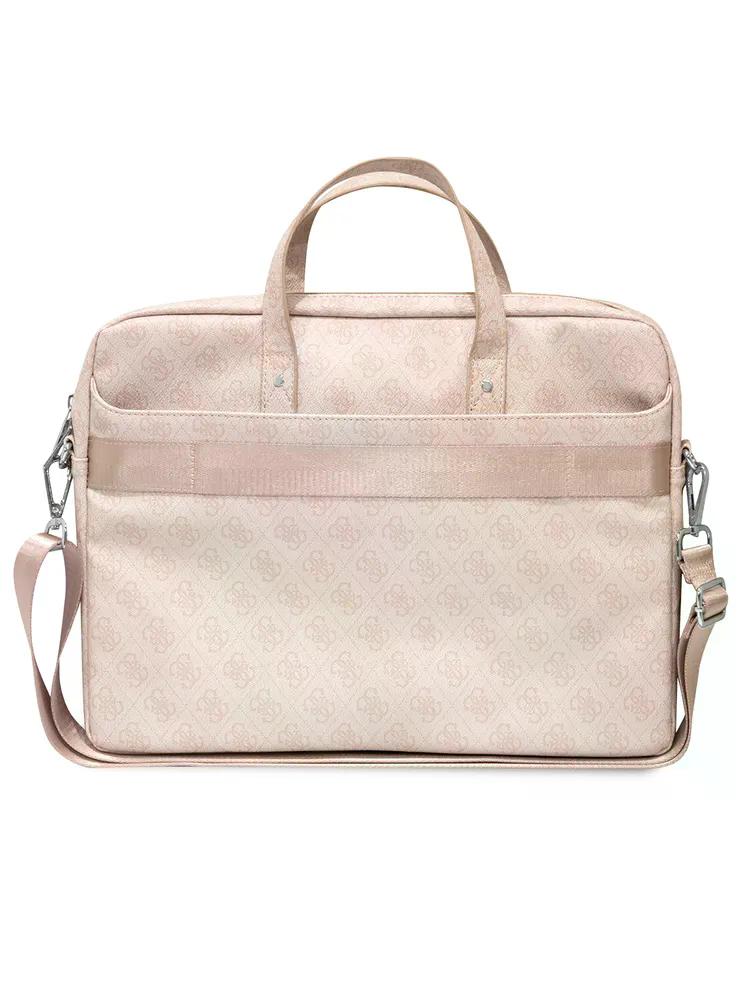 Сумка Guess для ноутбуков 15"/16" 4G Bag with Triangle metal logo Pink