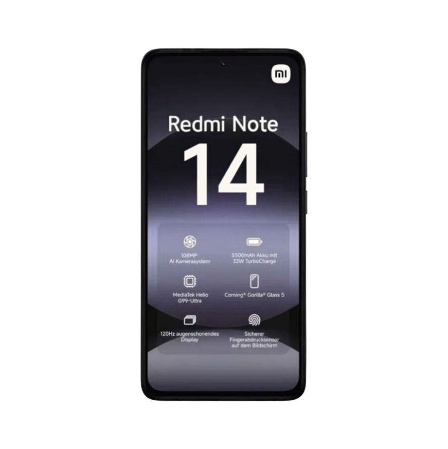 Смартфон Xiaomi Redmi Note 14 8/256Gb Midnight Black  EU