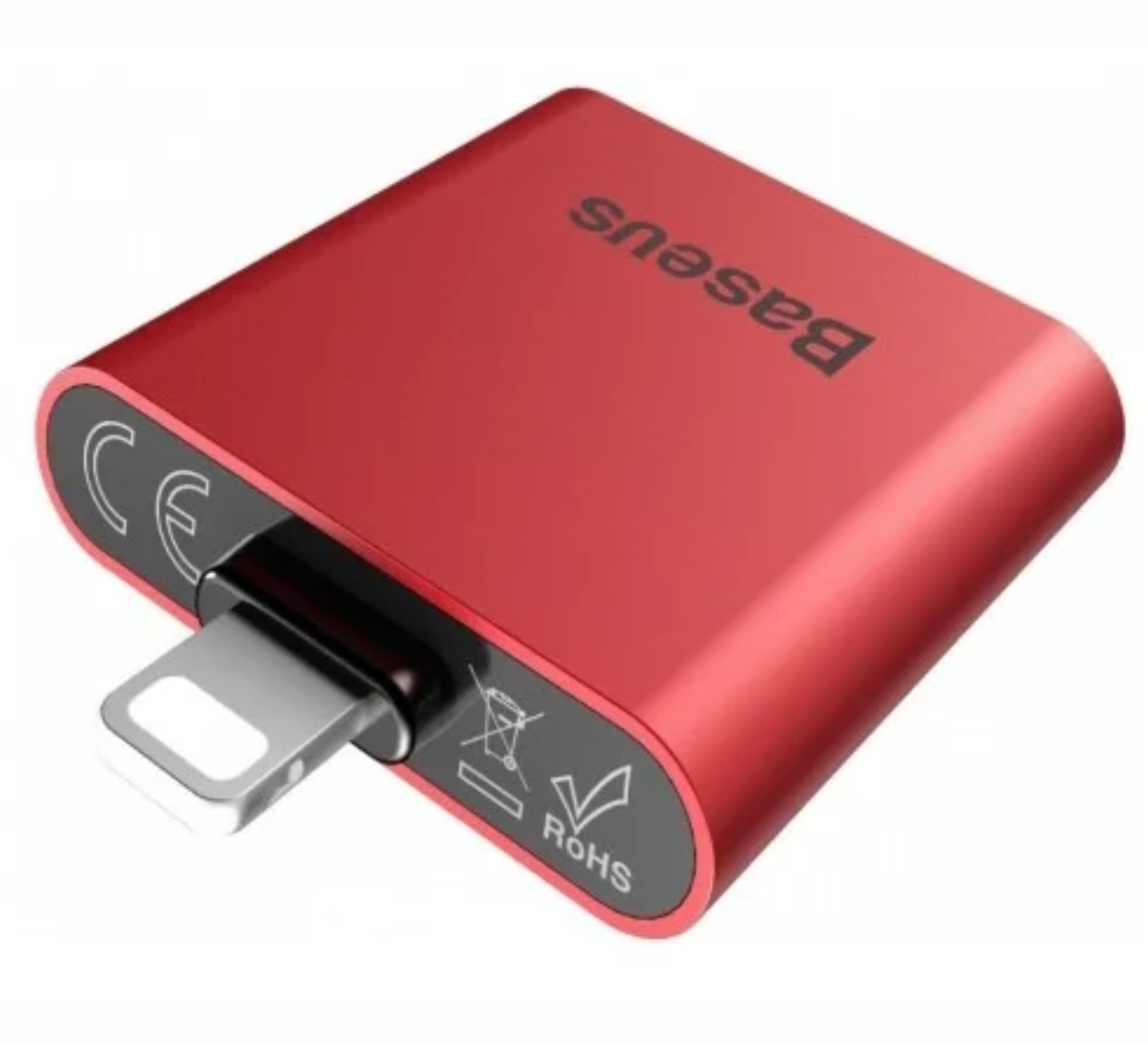 Адаптер-переходник Baseus L39 Lightning to 2x Lightning Red