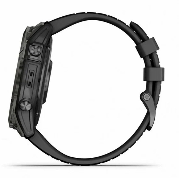 Умные часы Garmin Fenix 7X Pro Sapphire Solar Edition Carbon Gray DLC Titanium with Black Band Умные часы Garmin Fenix 7X Pro Sapphire Solar Edition Carbon Gray DLC Titanium with Black Band