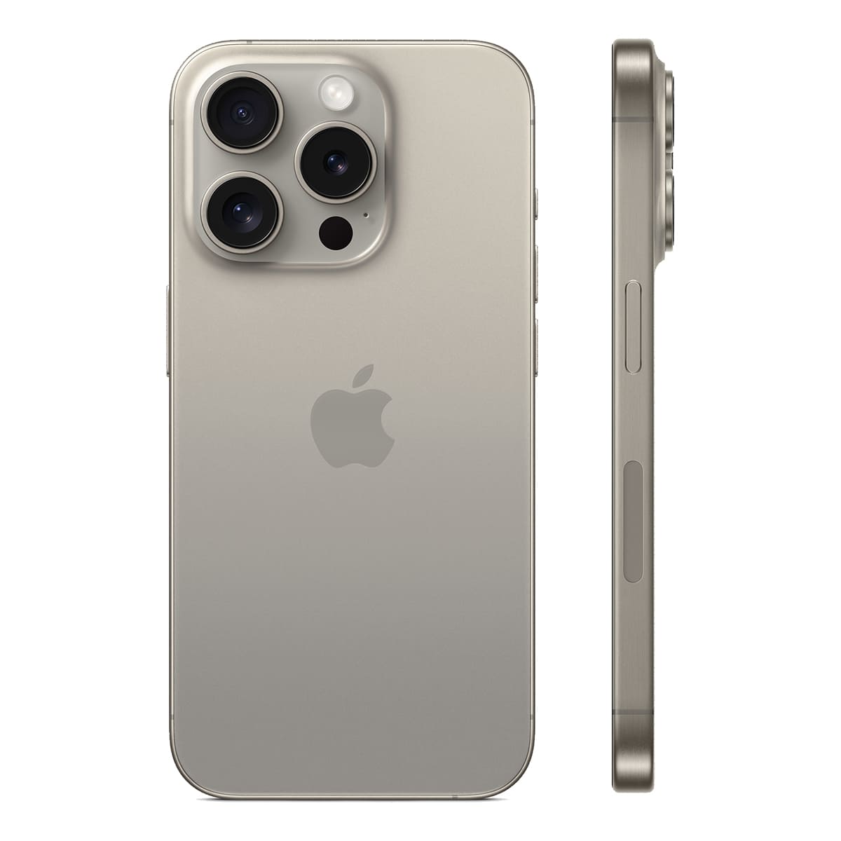 iPhone 15 Pro 128Gb Natural Titanium (1sim + eSIM / 80% / без коробки) - Б/У . . +