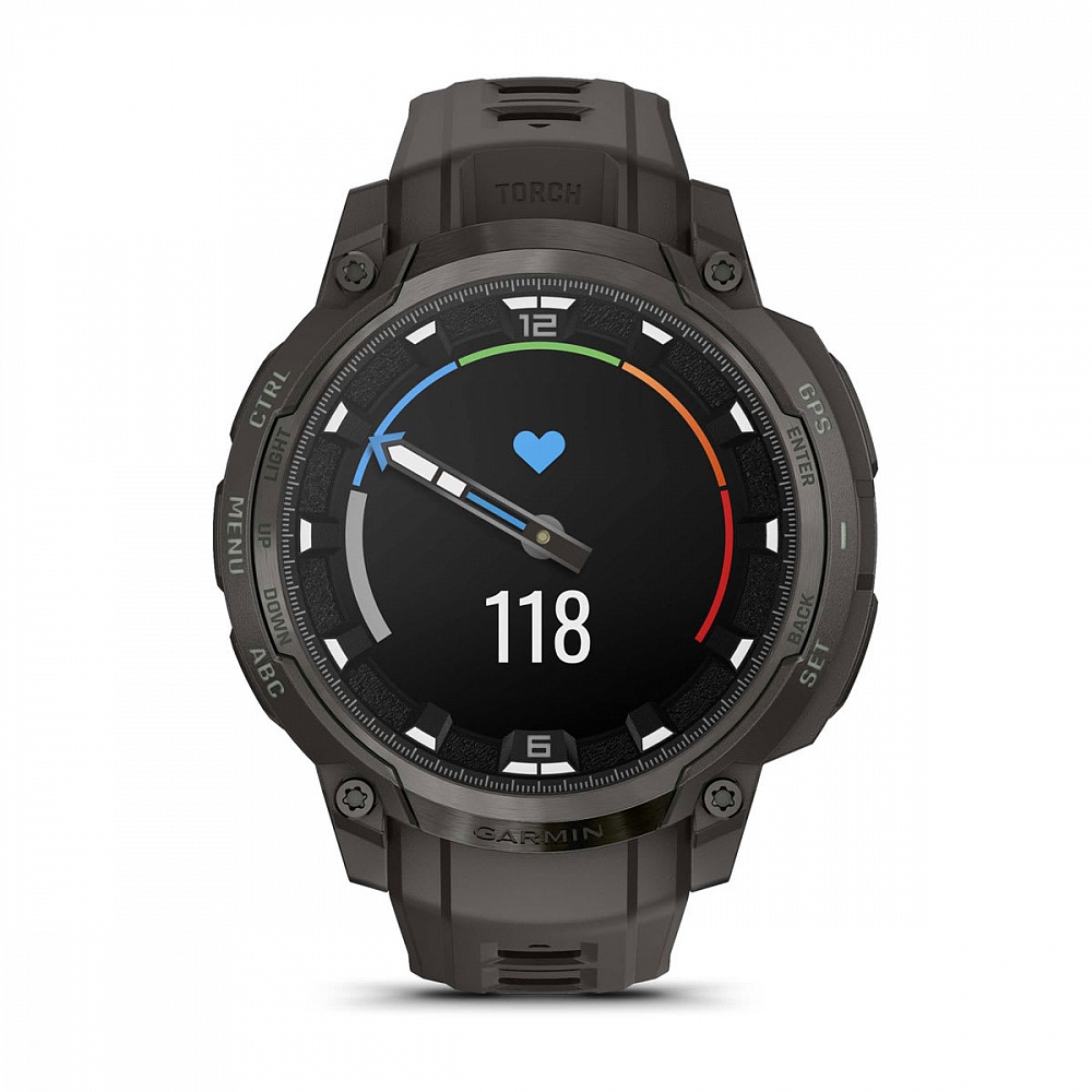 Умные часы Garmin Instinct Crossover Amoled Charcoal with Charcoal SIlicone