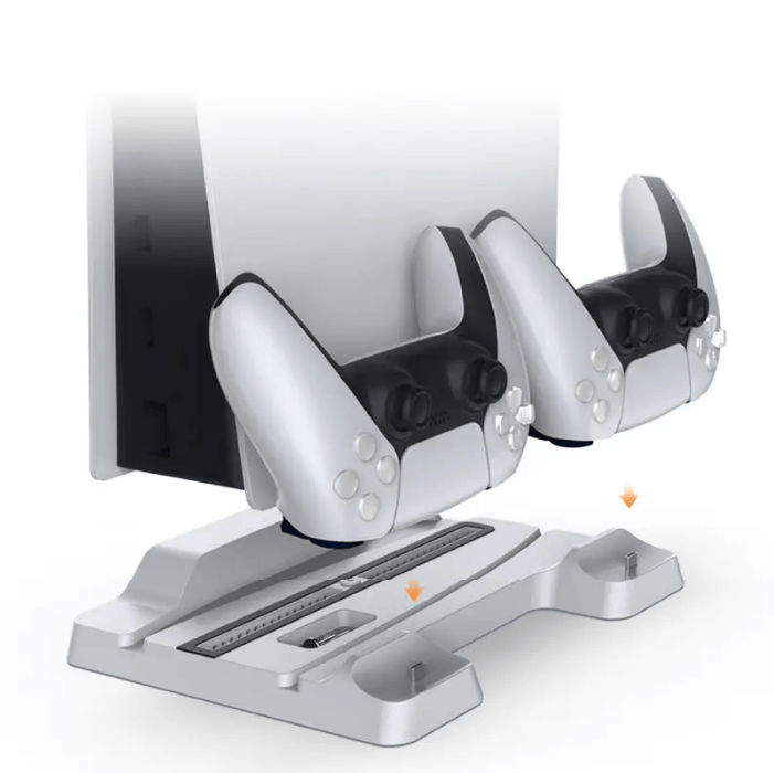 Многофункциональная охлаждающая подставка Dobe для игровой приставки PlayStation 5 с зарядкой и индикацией (TP5-05102).