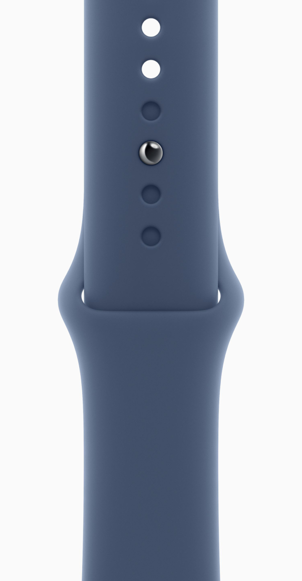Apple Watch SE 2024, 40 мм, корпус из алюминия серебристого цвета, спортивный ремешок синего цвета M/L (MXED3) Apple Watch SE 2024, 40 мм, корпус из алюминия серебристого цвета, спортивный ремешок синего цвета M/L (MXED3)