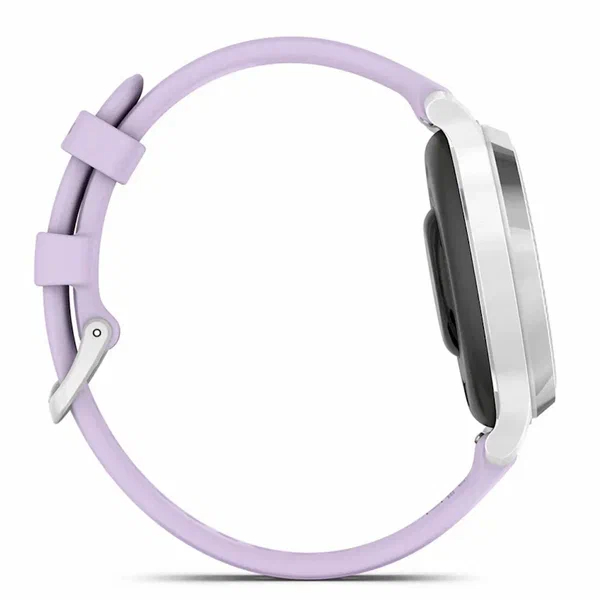 Умные часы Garmin Lily 2 Active, Silver Bezel, Jasmine Purple Silicone Band