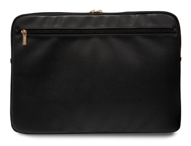 Чехол Guess для MacBook 16" Sleeve PU Grained leather 4G metal logo with Zipper, чёрный