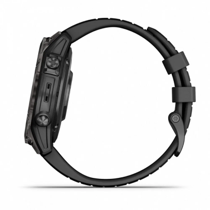 Умные часы Garmin Fenix 7 Pro Sapphire Solar Edition Carbon Gray DLC Titanium with Black Band Умные часы Garmin Fenix 7 Pro Sapphire Solar Edition Carbon Gray DLC Titanium with Black Band