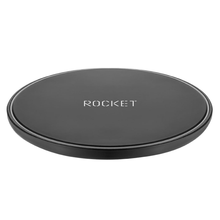 Беспроводное зарядное устройство Rocket Disc, 15W, черный Беспроводное зарядное устройство Rocket Disc, 15W, черный