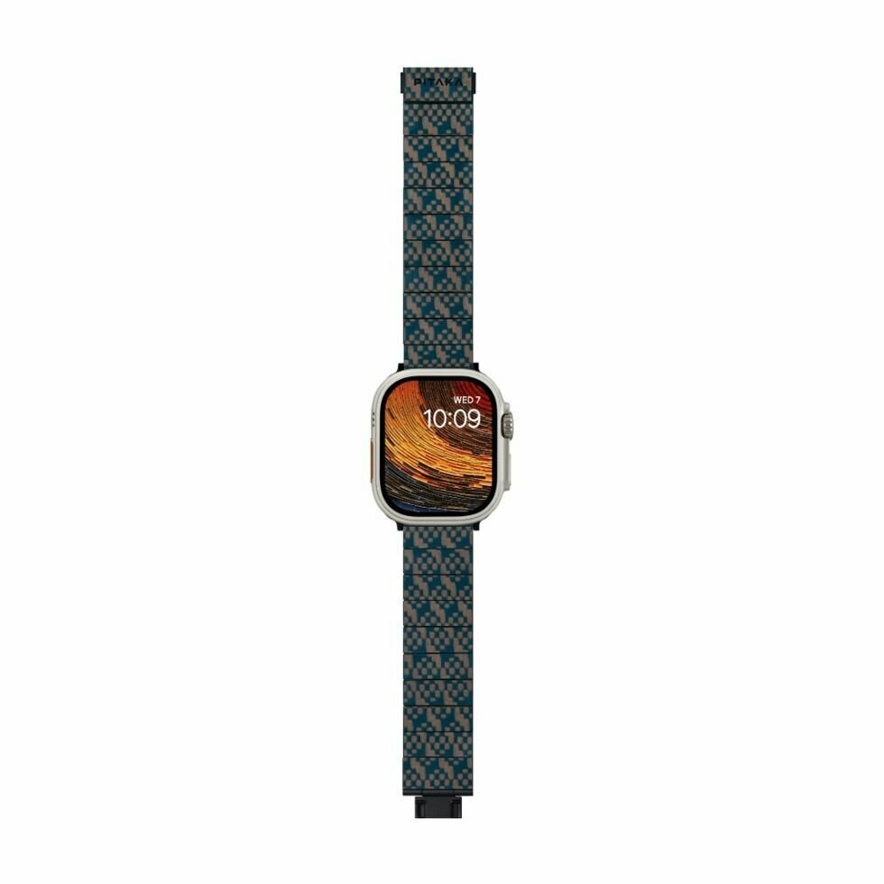 Браслет PITAKA Dreamland Chroma Carbon Stairs для Apple Watch (38/40/41/42/44/45/49MM.) Браслет PITAKA Dreamland Chroma Carbon Stairs для Apple Watch (38/40/41/42/44/45/49MM.)