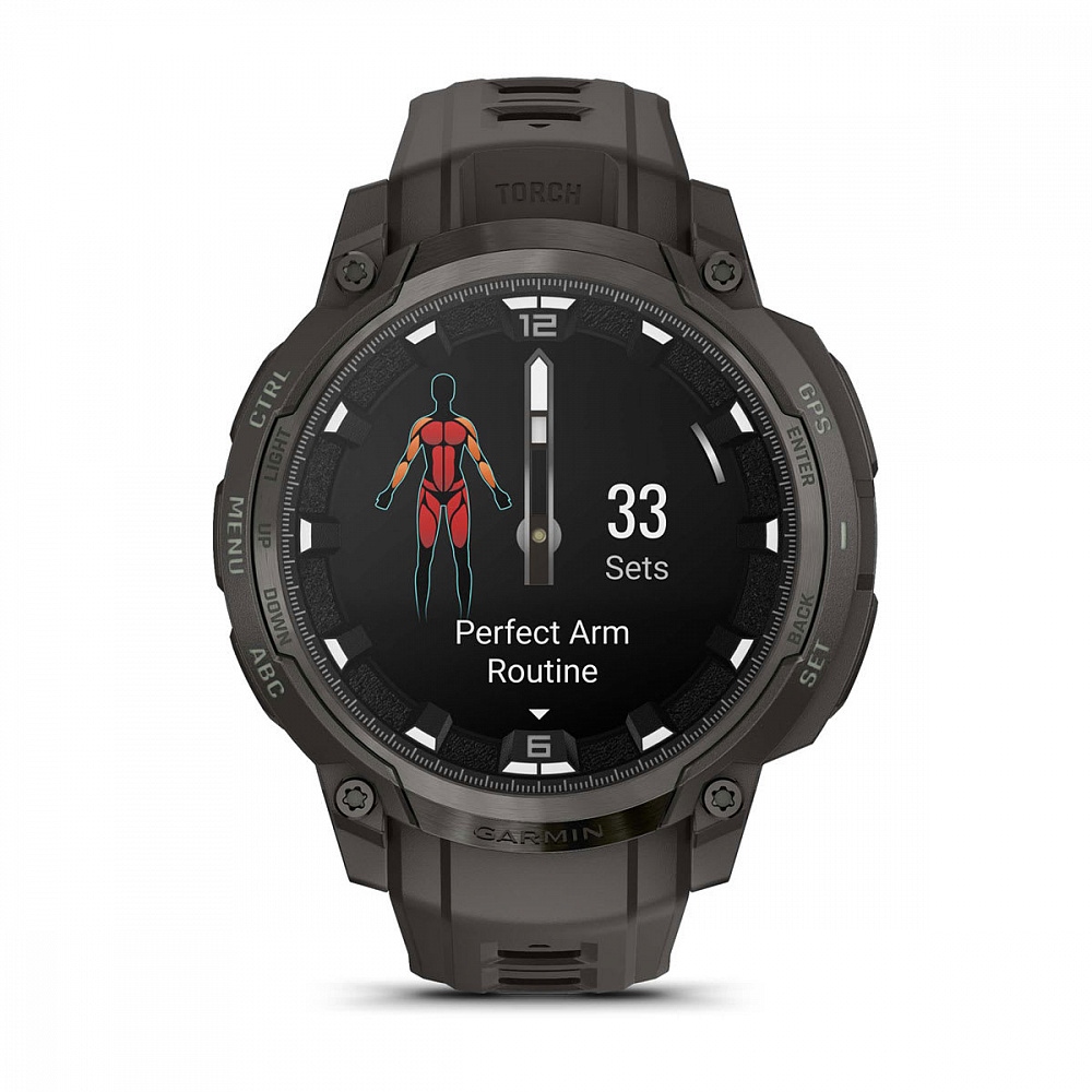 Умные часы Garmin Instinct Crossover Amoled Charcoal with Charcoal SIlicone